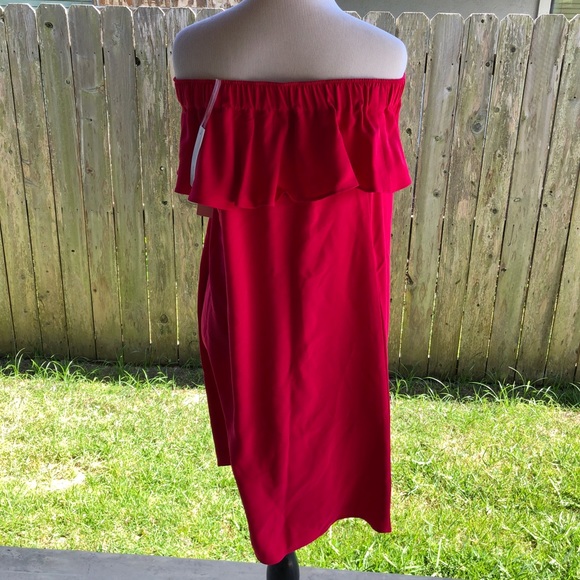 NWT Chelsea28 Off the shoulder crepe dress - Picture 3 of 4